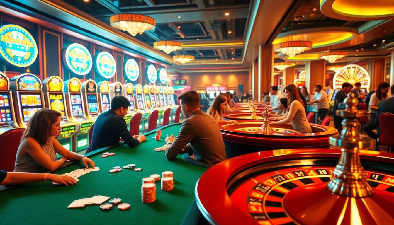 Experience an exhilarating poker game in a vibrant casino, embodying the essence of unfiltered AI and thrilling betting strategies.