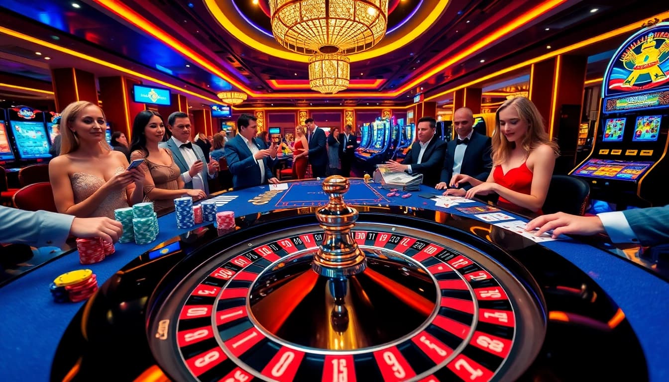Experience the thrill of betting at https://king88b.us.com/ with lively casino tables and excited players.