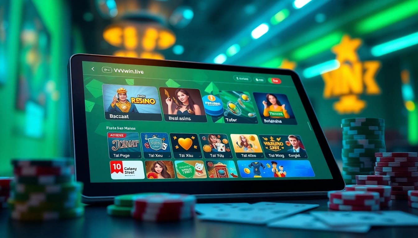 Engaging digital gambling experience featuring casino games on vvvwin88.live