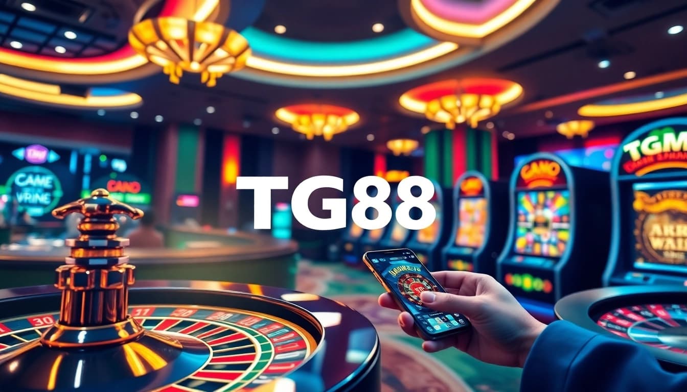Experience the thrill of game TG88 with vibrant slots and engaging casino visuals.