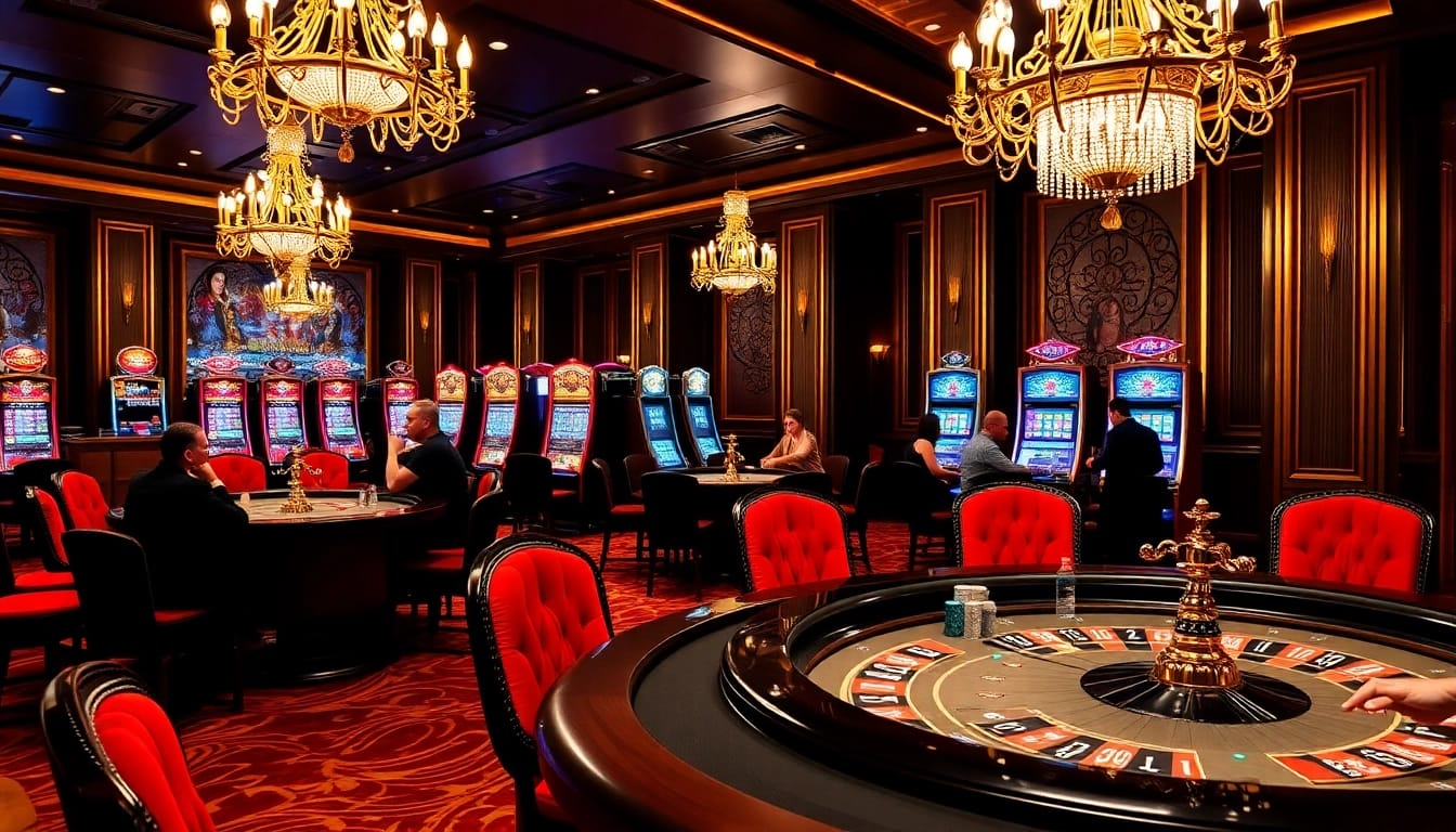 Experience the excitement at https://xx88.boats/ with players enjoying poker and roulette in a luxurious casino setting.