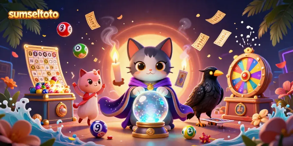 Experience thrilling gaming with sumseltoto where vibrant lottery elements and mystical characters bring excitement.