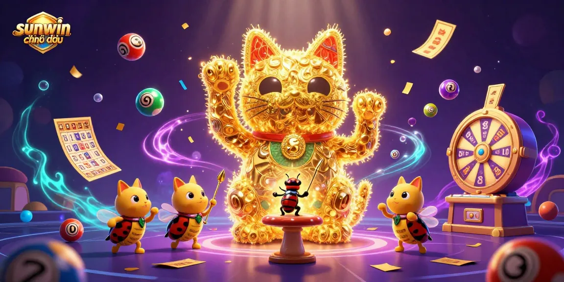 Experience the excitement of sunwin chính thức with captivating casino game symbols and vibrant visuals.