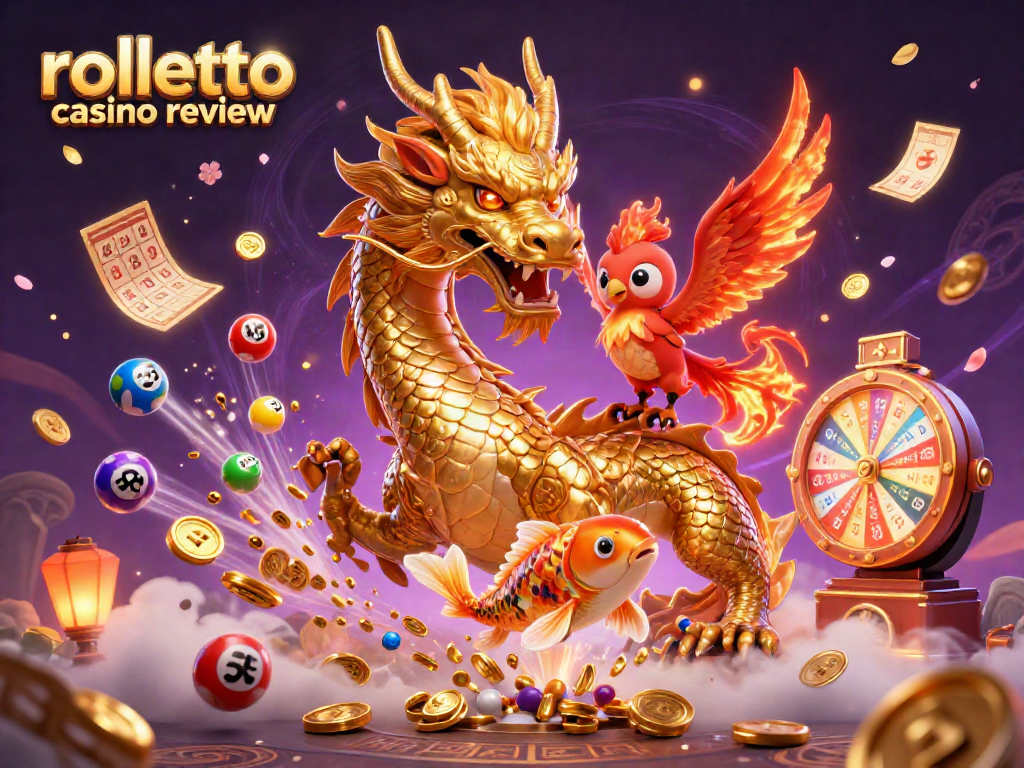Engage with the rolletto casino review showcasing vibrant casino elements and characters.