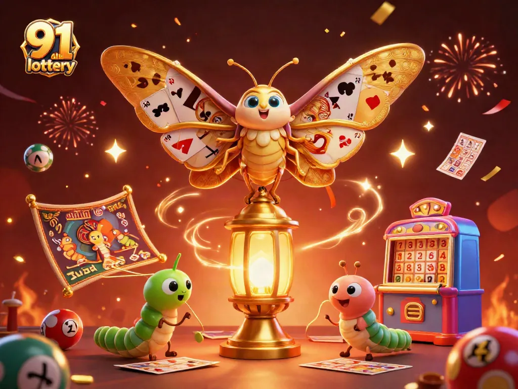 Engage with the 91 club lottery through vibrant imagery of lottery games and winning chances.