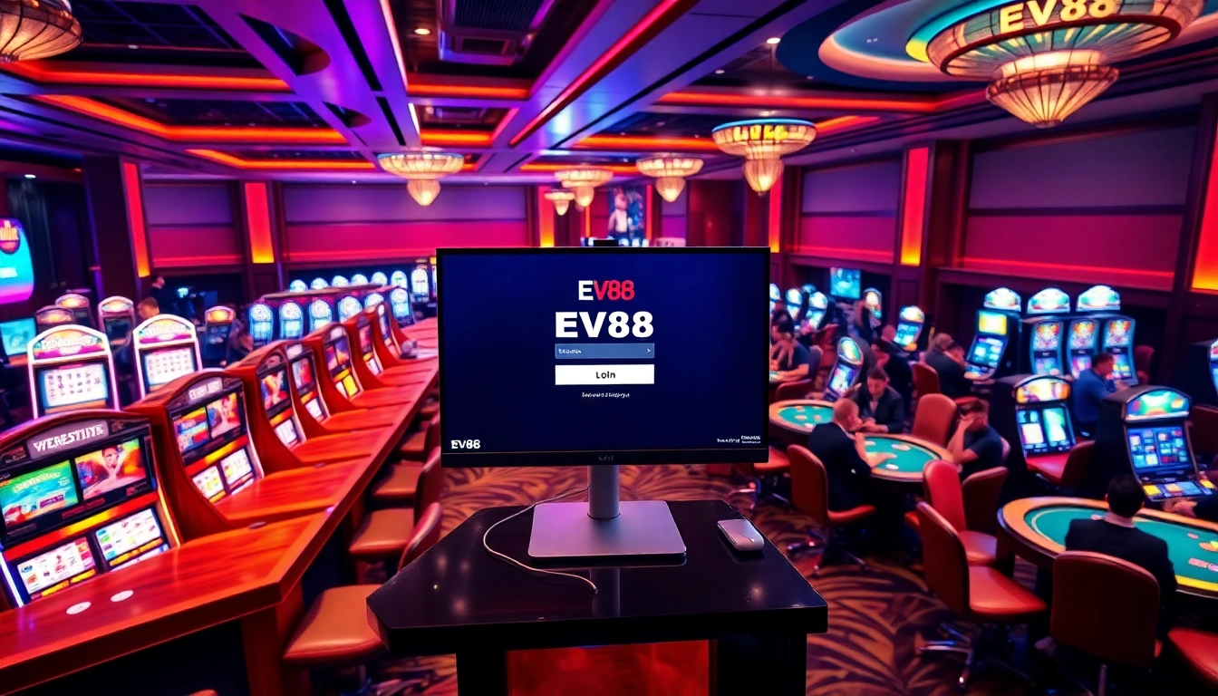 Engage in exciting gameplay at EV88 đăng nhập with vibrant casino visuals and thrilling gaming action.