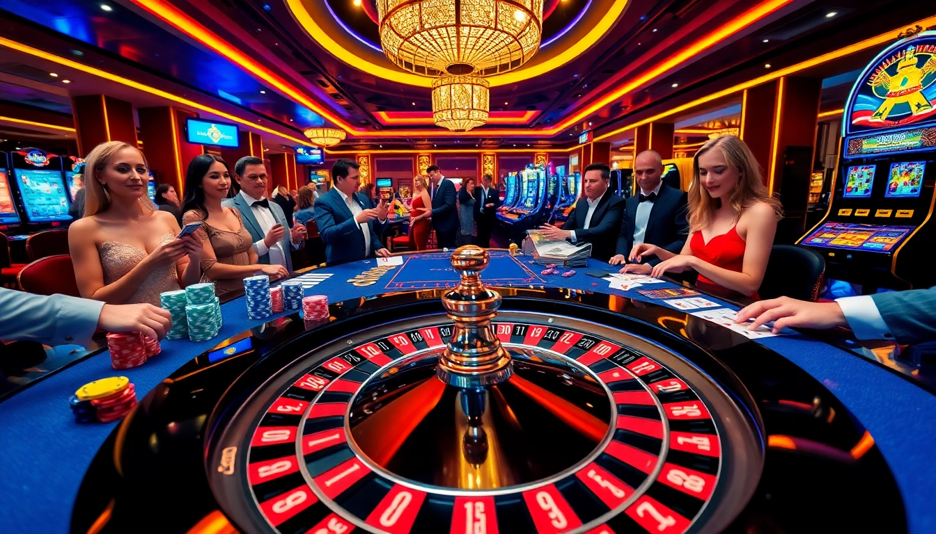 Experience the thrill of betting at https://king88b.us.com/ with lively casino tables and excited players.
