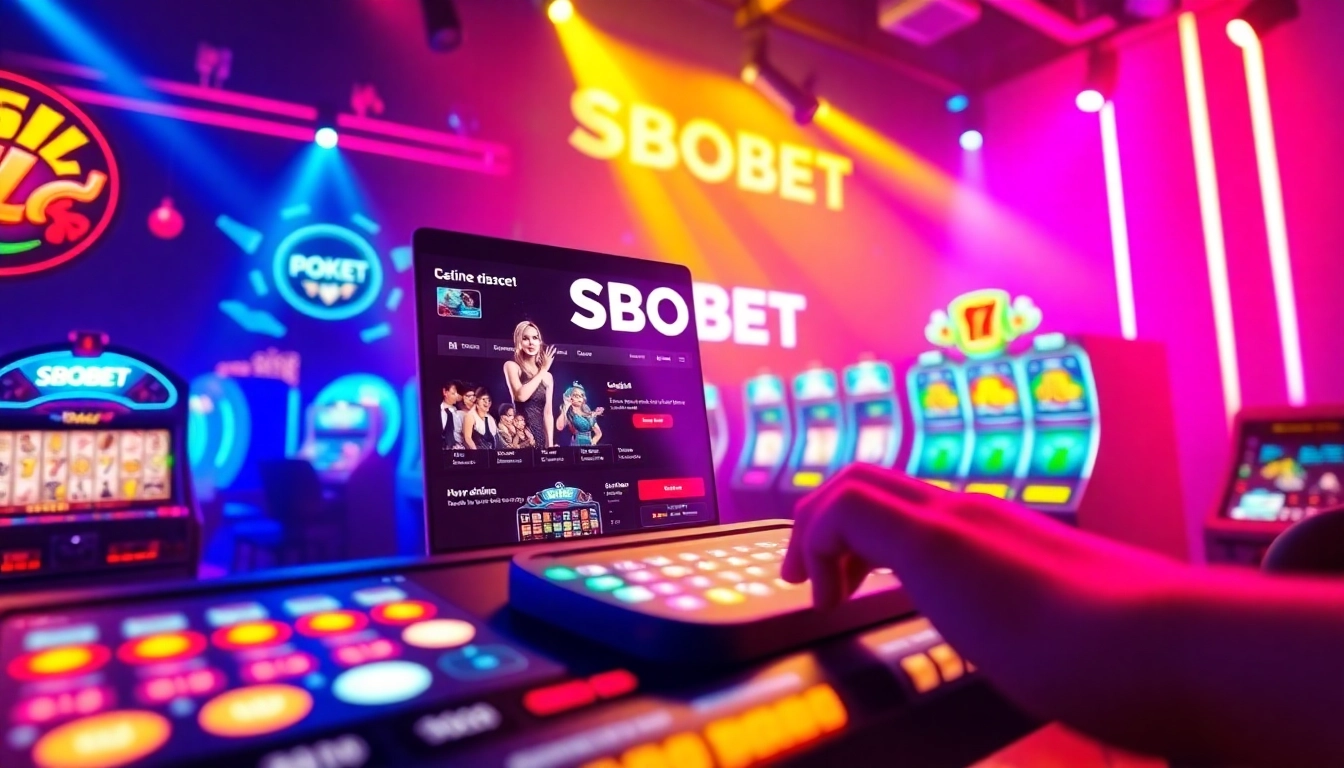 Vibrant SBOBET online betting interface featuring diverse games set in a dance party theme.