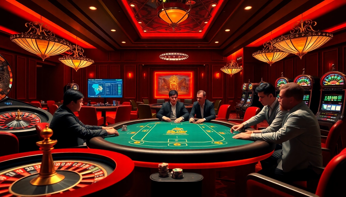 Experience exciting thể thao 33win betting at a luxurious casino setting with poker and odds display.