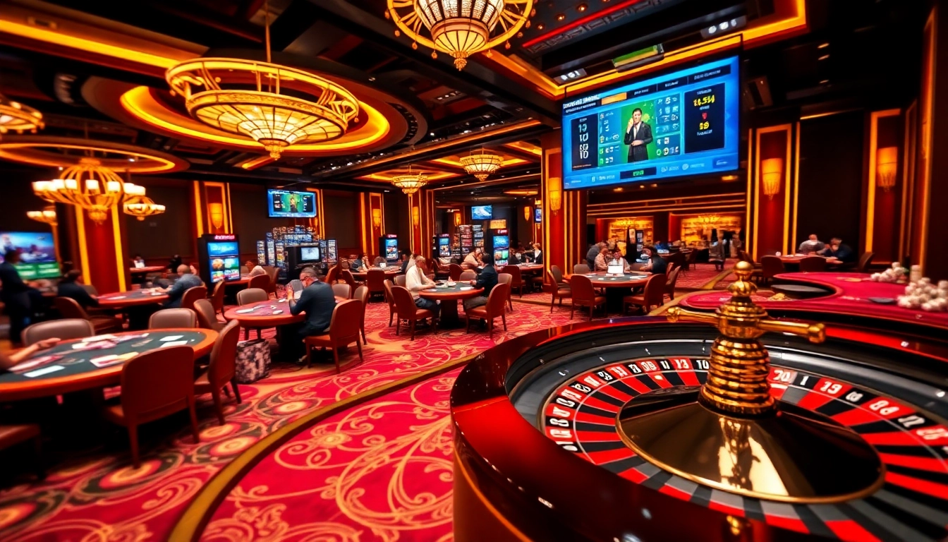 Experience the excitement of betting at HZ88 with vibrant casino tables and gaming action.